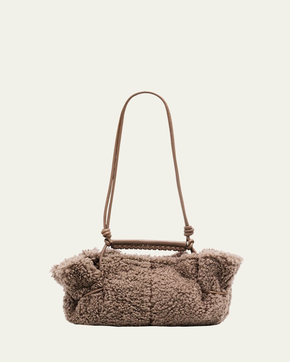 Arta Mini Shearling Top-Handle Bag